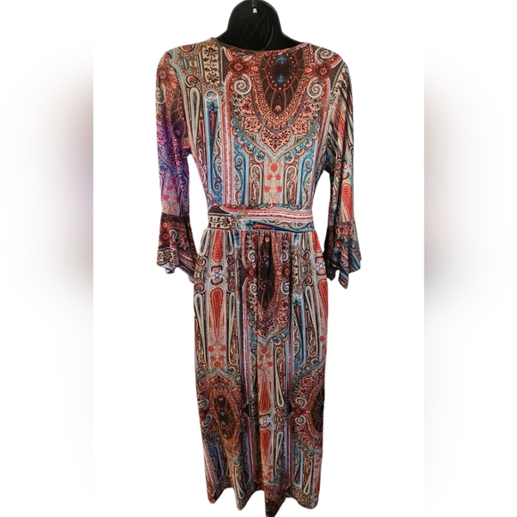 ❤️Lapogee Bohemian Paisley Print Maxi Dress☆ - Picture 3 of 4
